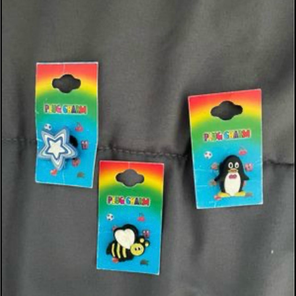 3 Croc Plug Charms